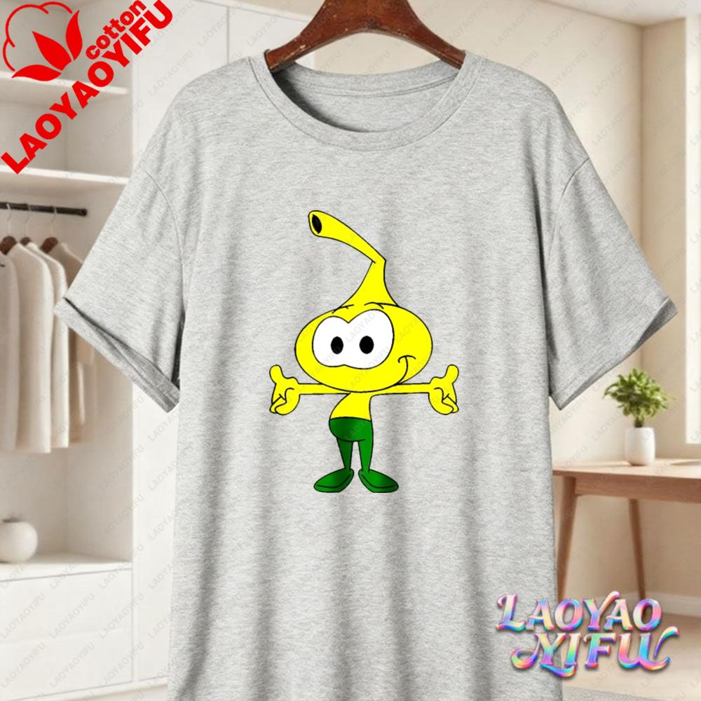 Snorks Cartoon Character Print T Shirt Vintage 80s Classic Anime Graphic Tee Casual Cotton Tops for Unisex Women Summer Streetwear