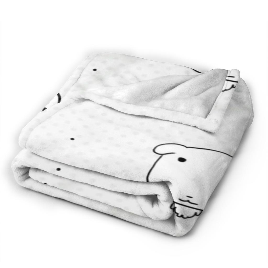 Cute GANADI Bedding Throws Soft Cozy Graphic Blanket For Bedroom Camping Flannel Bedspread Bed Cover