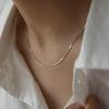 Chaîne Os de Serpent Ultra-Fine: Collier Minimaliste Luxueux 1MM