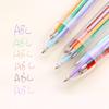 Transparent 6-Color Multi-Function Ballpoint Pen - Student Stationery 0.5mm