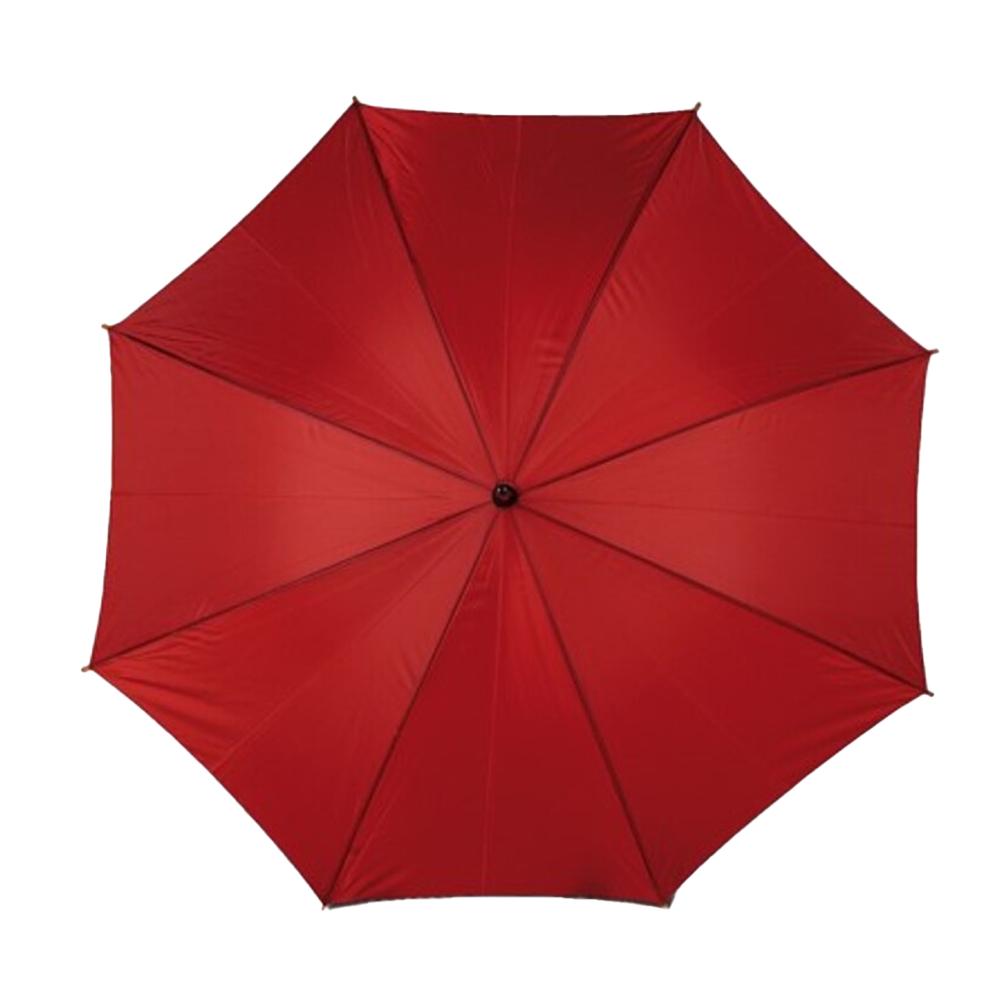 L-Merch Cork Wooden Handle Automatic Stick Umbrella