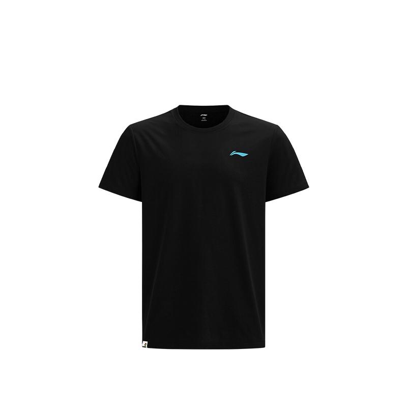 Li Ning T Shirts Unisex Black Crew Neck AHST348 120