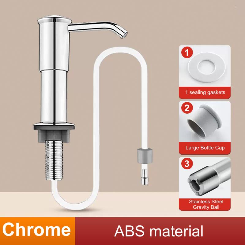 

VGX Soap Dispenser with Extension Tube Kit Stainless Steel 304 Liquid Soap Detergent Dispenser For Kitchen Sink Accessory