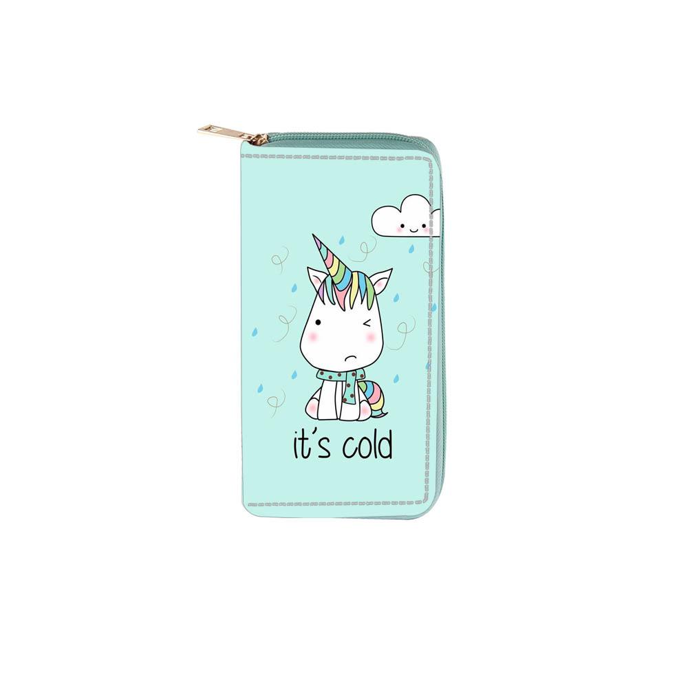 New unicorn series long zipper wallet, wallet