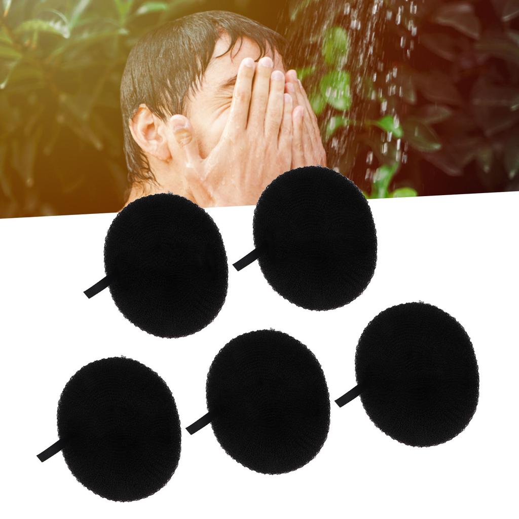 5pcs Bath Shower Loofah Sponge Cleansing Dense Foam Comfortable Massage Body Wash Scrubber