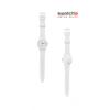 Swatch So28w107 S14 New Core JuSt White Soft Women S Urethane Watch