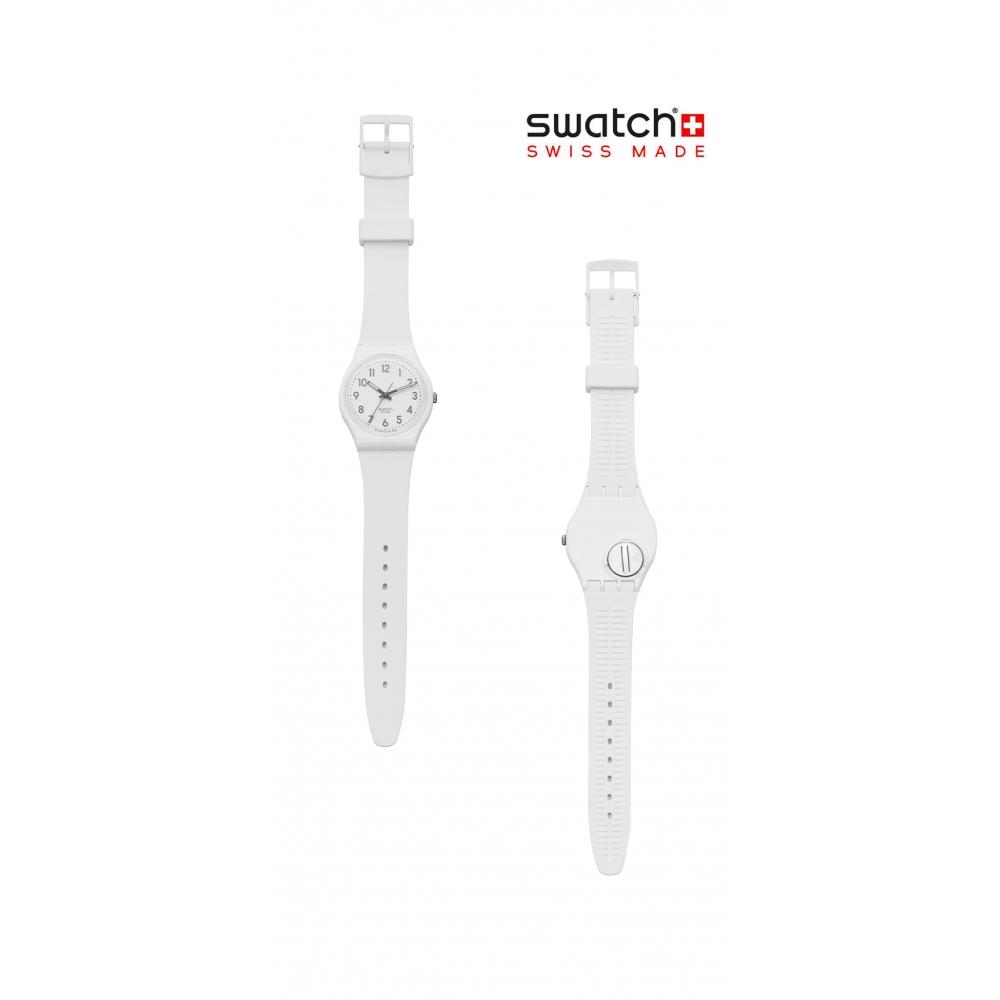 Swatch So28w107 S14 New Core JuSt White Soft Women S Urethane Watch