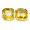 Natural Yellow Sapphire Loose Gemstone 17.74 Ct Square Cut Pair September Birthday Birthstone