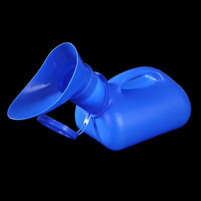 Benutzerfreundliche 1000ML Urinflasche, Blaue Mobile Toilette mit Deckel, Unisex Urinaufbewahrungswerkzeug für Reisen