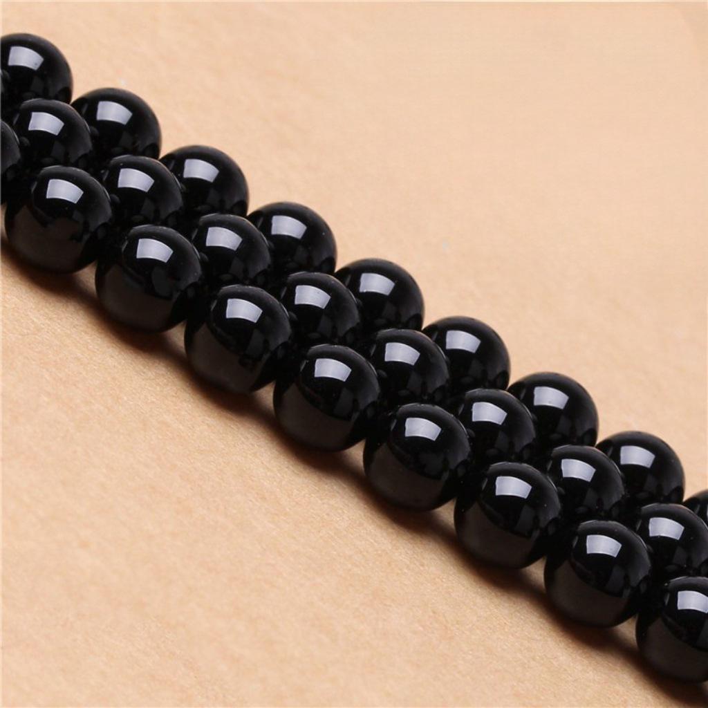 7A Grade Natural Red Agate Loose Beads for DIY Jewelry - Round Beads in Black, White, Blue, Yellow, Green 4mm (approx. 92 beads)