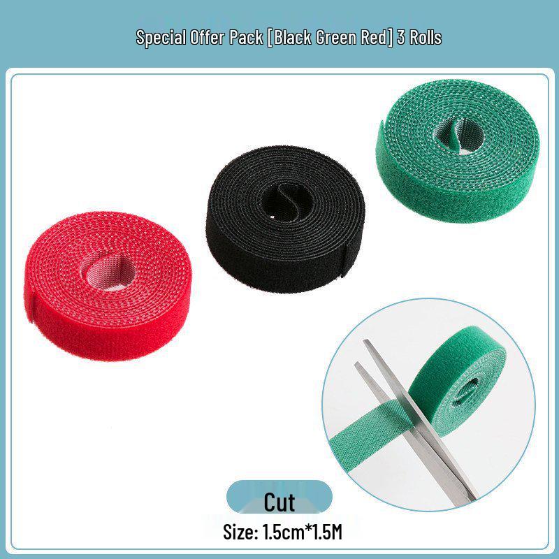 Velcro Cable Organizer Ties for Earphones, Data, Network, and Charging Cables