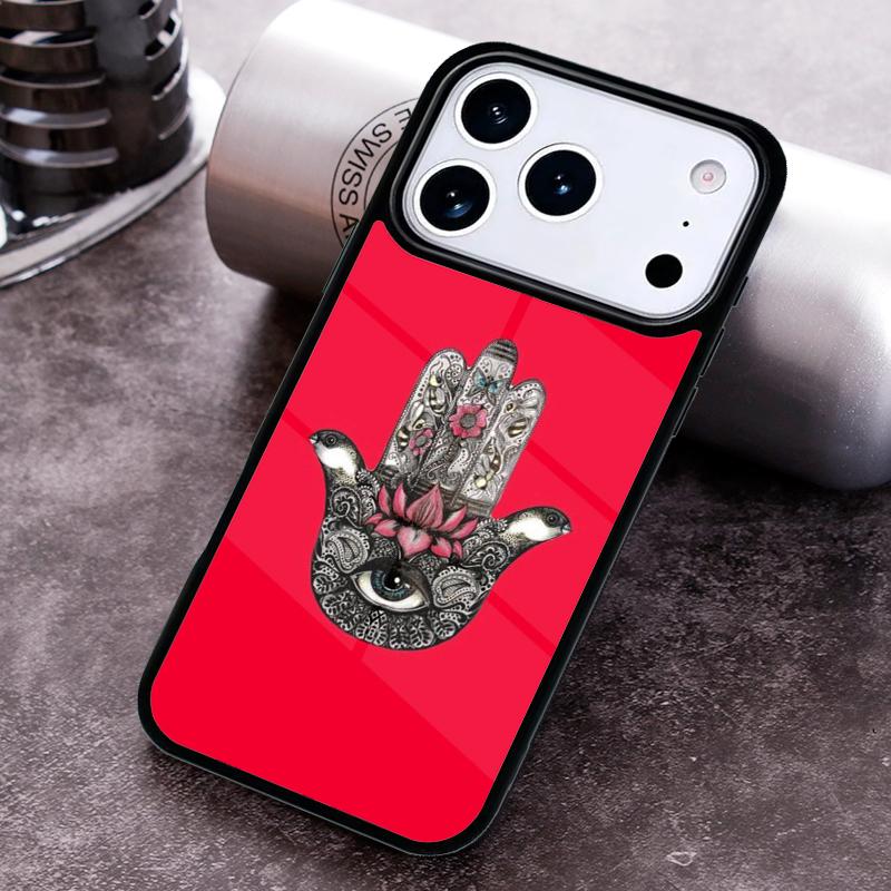 Hamsa Hand of Fatima Phone Case for iPhone 17 16 15 Pro Max Air 14 13 12 11 Plus Shockproof Cover