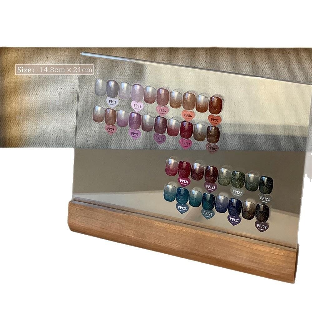 Acrylic Nail Polish Display Stand Transparent False Tips Display Shelf Manicure Tools