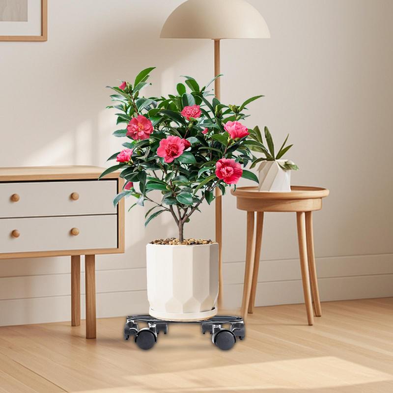 

Plant Stand On Wheels Flower Cart Plant Mover With Wheels 3X Heavy Duty Metal Planter Pallet Flower Pot Mover With 6 Casters For CHINA