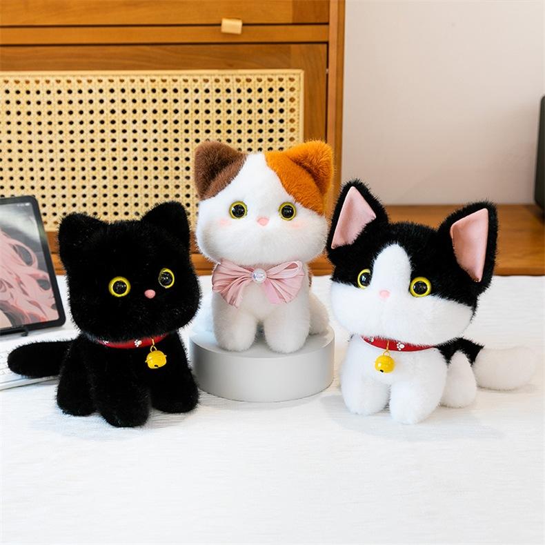 Xiangfen Dun Dun Cute Kitten Doll Doll Siamese Meow Plush Toy Desktop Ornament Decompression Doll Girl 2026