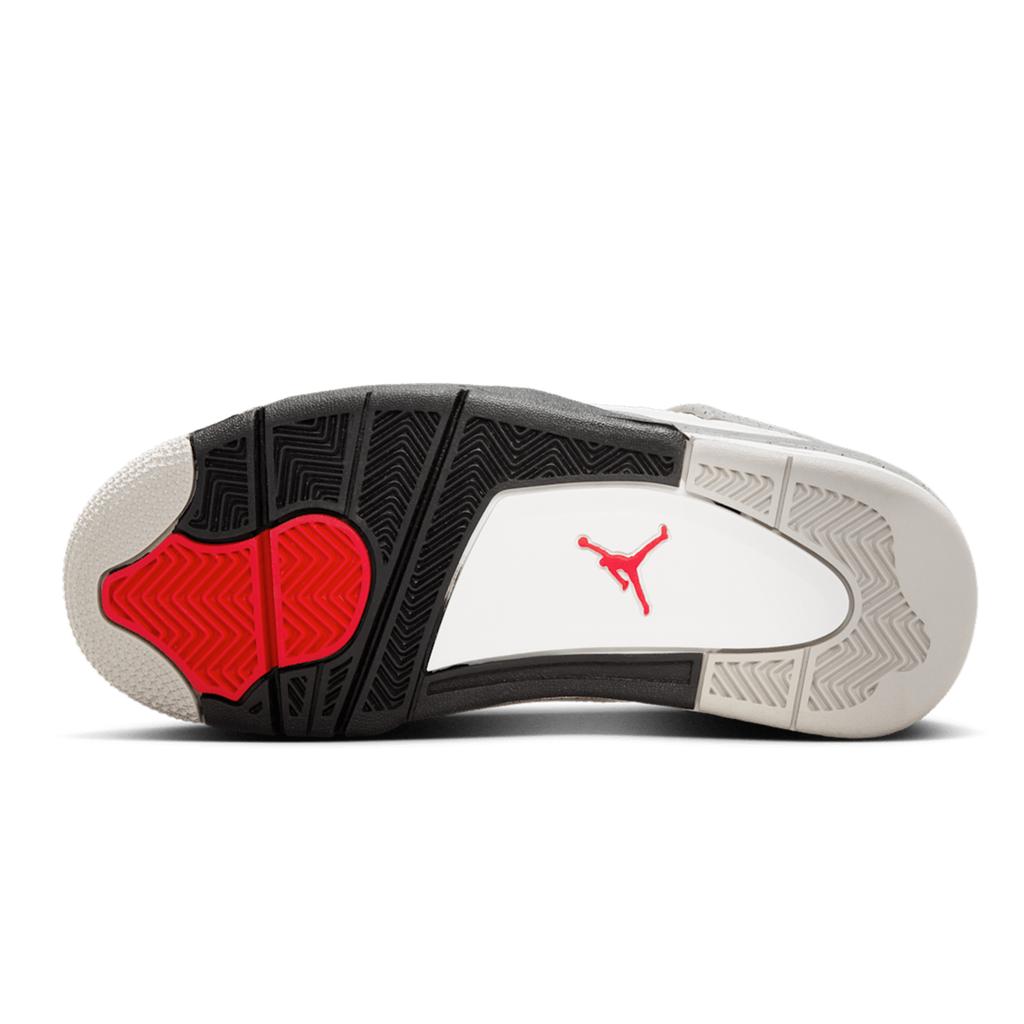 Air Jordan 4 Retro OG GS White Cement 2025 Kids Sneakers Tech-Grey Black Fire-Red IB4171-100