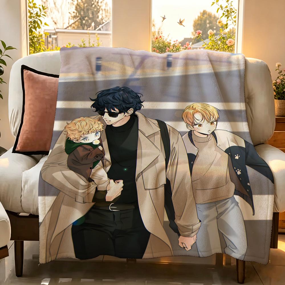 Comic L Love I Is A An I Illusion Throw Flannel Throw Blanket Suitable for Sofa Living Room Bedroom