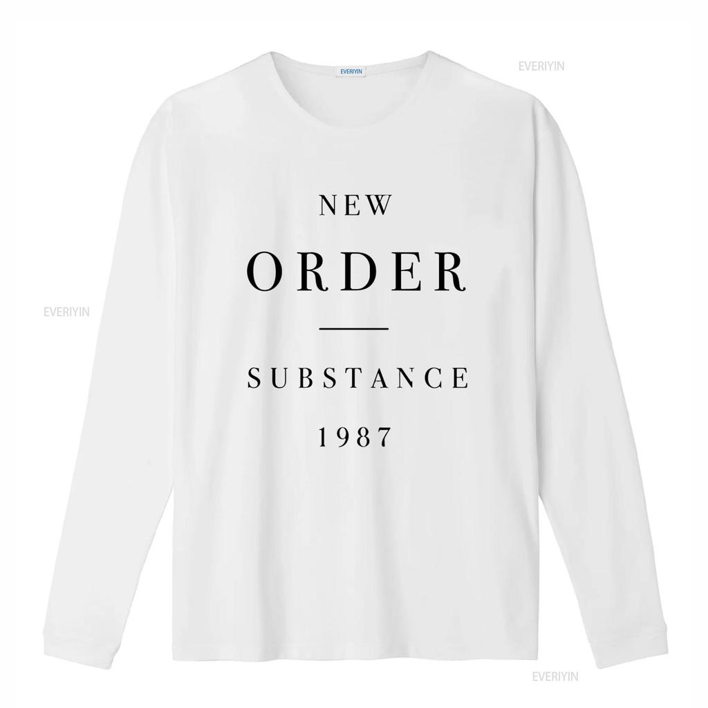 NEW ORDER SUBSTANCE 1987 Print T Shirt X Large Vintage Style for Men Vintage Washed Breathable Fashion Comfortable