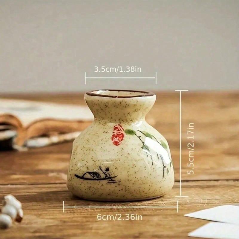 1 pz Portastuzzicadenti in Ceramica Retrò - Decorazione Creativa per Cucina e Sala da Pranzo, Adatto per Uso Domestico e Ristorante