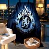 Chelsea F.C Print Blanket - Soft & Comfortable, for Bedroom, Travel, Sofa, Home Decoration - Birthday Christmas Gift for Friend