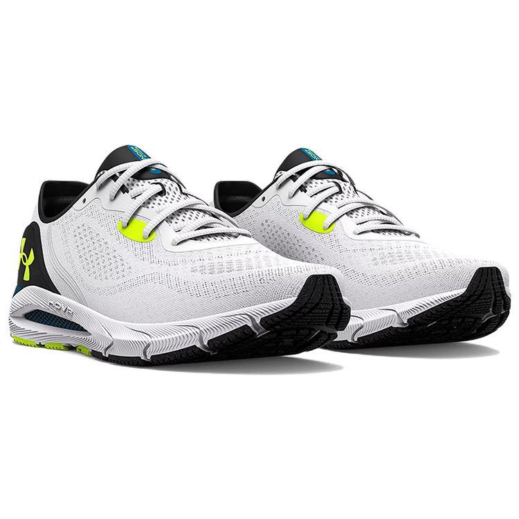 Under Armour HOVR Sonic 5 White High-Vis Yellow Men Sneakers 3024898-100