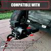 VIAGL Universal Trailer Hitch Mounting Plate with Winch Mounting Plate for Winch Brackets 2-Inch Receiver, ATV/UTV