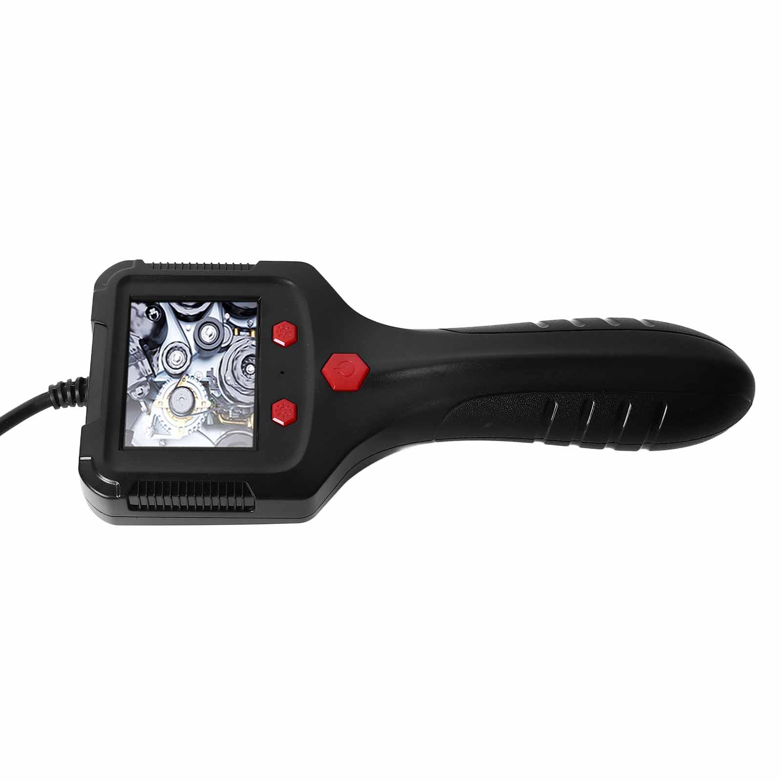 Borescope Inspection Camera with Screen 9mm Lens HD Handheld Portable Pipeline Sewer Industrial Endoscope abs, frosted material