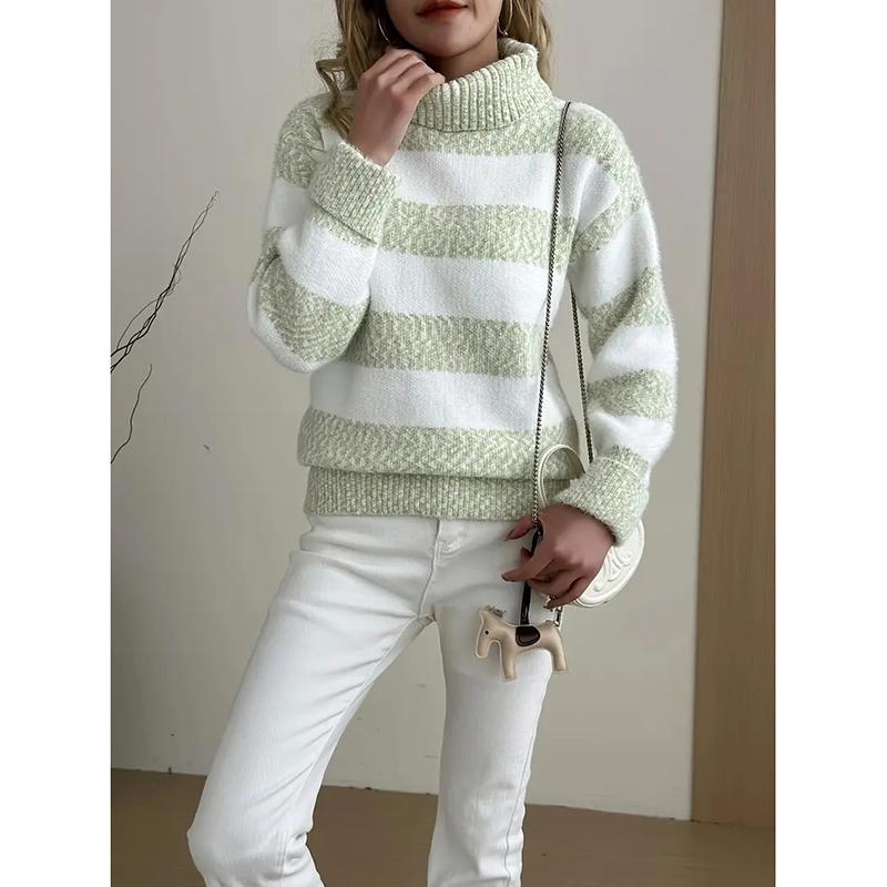 

Утепленный вязаный свитер с длинным рукавом, женская свободная верхняя одежда, искусственный норковый велюр, осенне-зимняя мода, стиль для работы XL зелёный