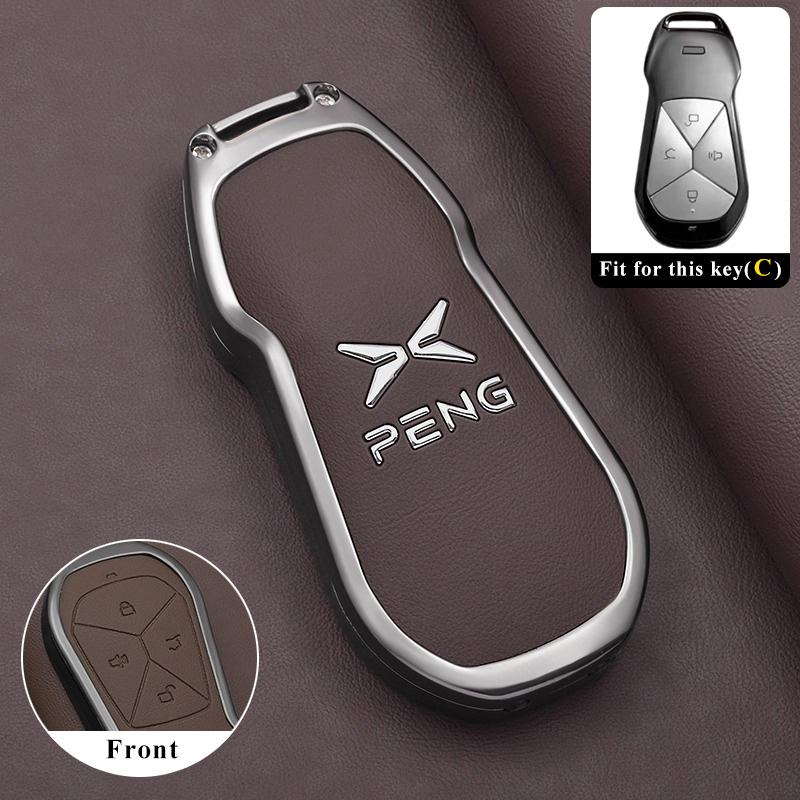 

Car Key Case for Xpeng Xiaopeng G6 2025 2026 Car-Styling Keychain Remote Decoration Cover Shell Ring Holder Fob Accessories