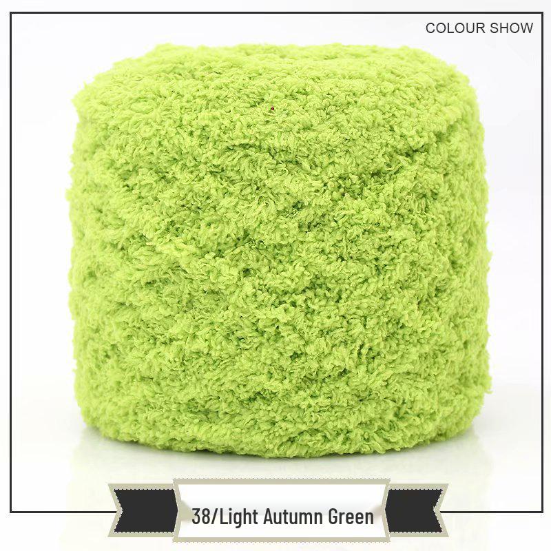 3-Strand Coral Fleece Towel Yarn - 2 Skeins for Hand-Knitted Children's Bag, Shoes, Hat, Scarf, Coat - Free Shipping