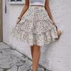 2024 Spring/Summer Floral Fashion Women's Wide-Leg Drape Shorts Skirt Pants