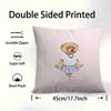 Cushion Cover Pillow Cover Decor Pillowcase Printed Cushion Case For Couch PPOLOs Bear
