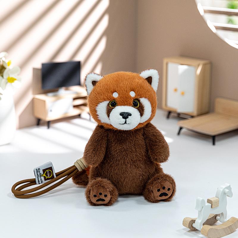 Baby Raccoon Plush Toys Little Raccoon Doll Girls Backpack Pendant Cute Birthday Gift