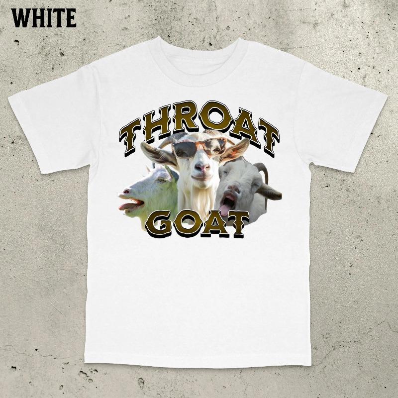 Throat Goat TShirt Offensive Unisex Tee Inappropriate Funny Gag Gift Gen Z Meme Tees Funny Meme Shirt Funny Patriotic Shirt S