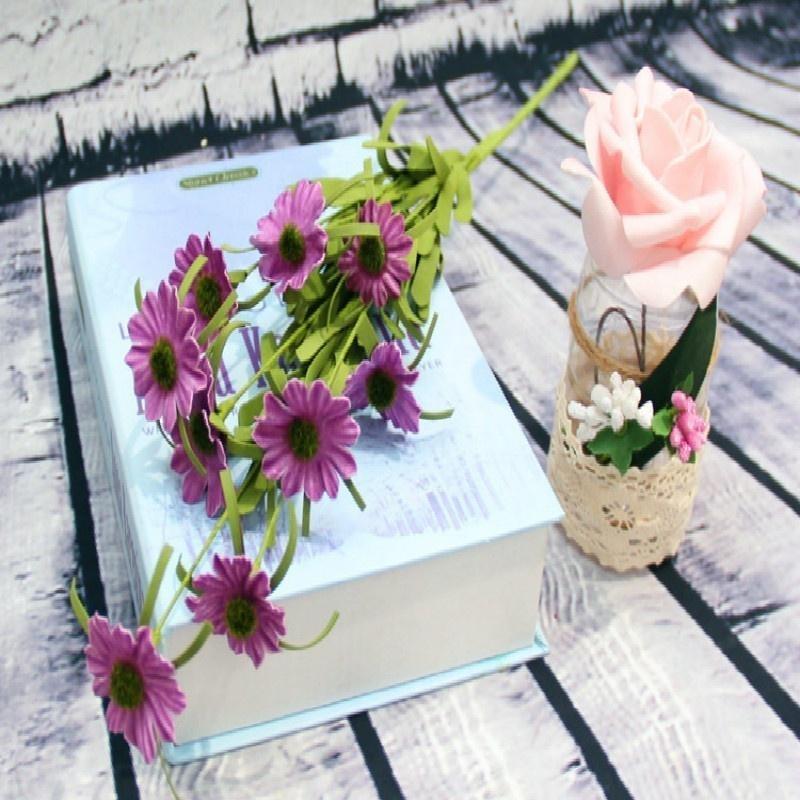 1 stuks 9 Koppen Mooie Mini Kunstzijde Nepbloemen Kleine Madeliefjesbloem Bruiloftsdecoratie Feest Huis Decoratieve Meeldraad