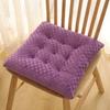 Seat Pad Anti-Slip Strap Design Soft Texture Plush High Elasticity Protective Washable Thickened Student Square Chair Cushion for Home