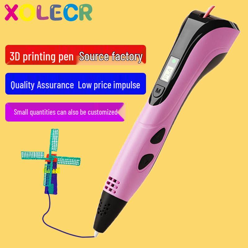 

Высокотемпературная 3D-ручка для детского образовательного DIY искусства Standard USB (No Plug) синий