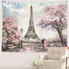 Black and White England Landmark Picnic Mat Hippie Trippy Tapestry Wall Art Meditation Decor for Bedroom Living Room Dorm, Red