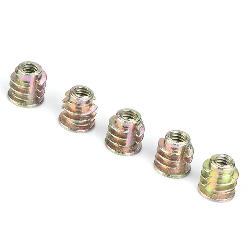 50 Stück M4 M5 Zinklegierung Innensechskant Einschlagmuttern für Holzmöbel (M4*8)