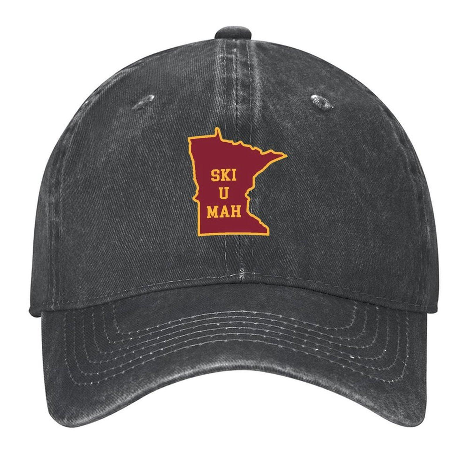 

Ski U Mah MN Outline Baseball Cap Military Tactical Cap Unique hats western Hat fishing caps man Men s Hats Women s