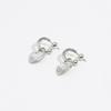BIMBA Y LOLA Silver Heart Hoop Earrings B255AIW029SIF