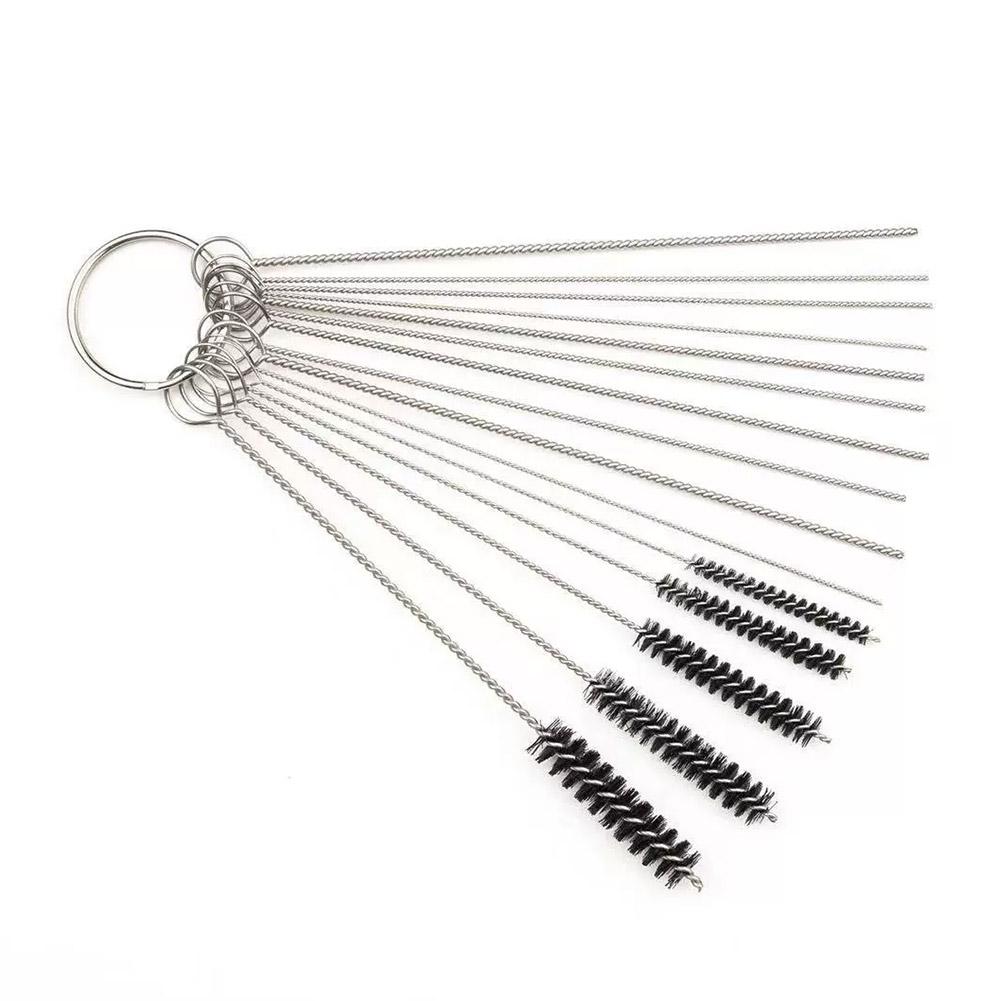 Carburetor Cleaning Kit With Needles Brushes Polishing Tools Cleaner Set For Motorcycle ATV Welder Spray Gun Carb Jet Cleaning