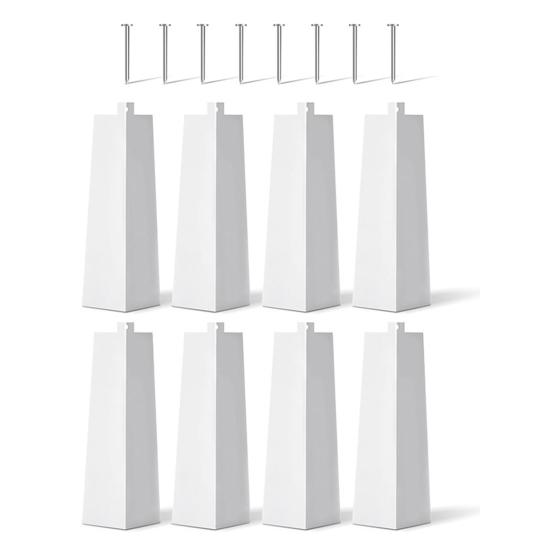 

8 шт. алюминиевых уголков для сайдинга, устойчивых к коррозии, высокой прочности, белого цвета