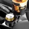 Car Drink Beverage Storage Solution Flexible Adjustment Carbon Fiber Look 360 Degree Rotating Base for Frequent Drivers