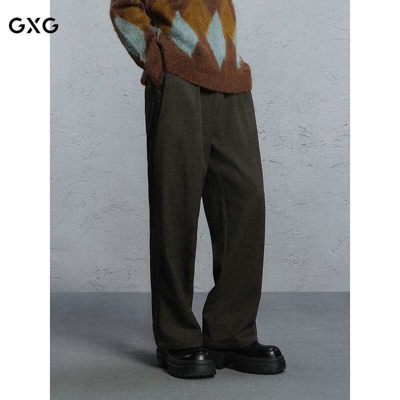 

Мужские брюки GXG из чистошерстяной камвольной ткани для повседневной носки 2XL