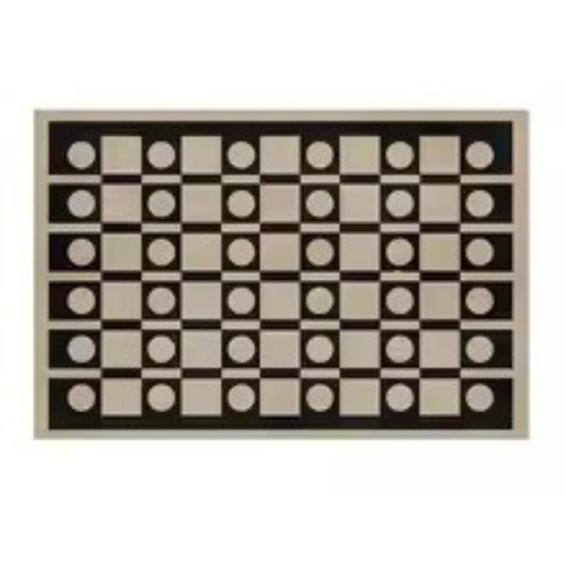 Französische Retro-Teppiche für Schlafzimmer Schachbrett Wohnzimmer Dekoration Teppich Ins Wind Plaid Bettvorleger Große Fläche Plüschteppich