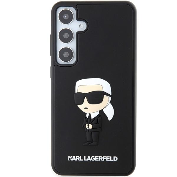 Karl Lagerfeld Klhcs24S3Drkink S24 S921Czarny/Black Hardcase 3D Rubber Ikonik