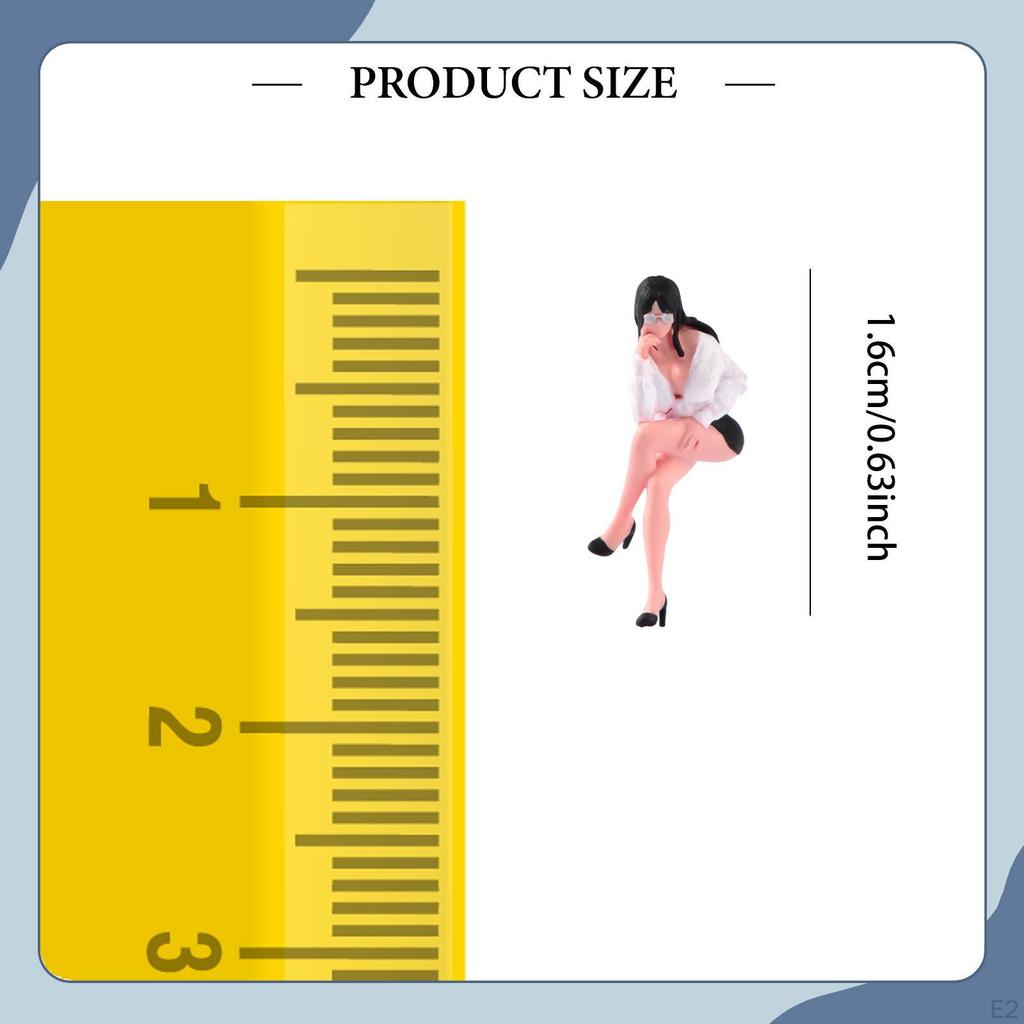 1:64 Women Miniature Figure Mini Model DIY Projects Trains Architectural Models Photography Prop