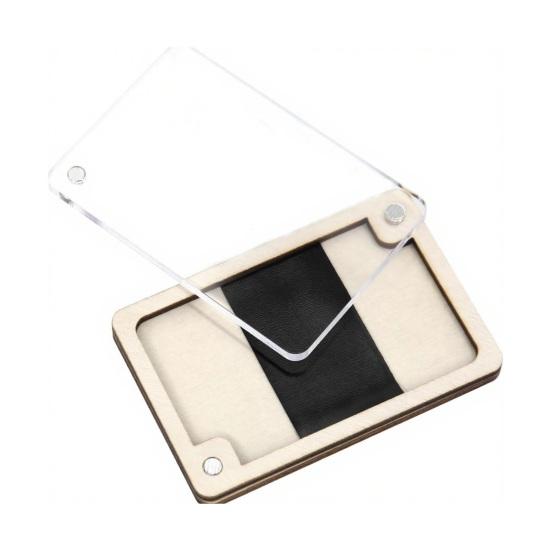 Sewing Needle Storage Box Wooden Magnetic Needle Holder Case with Lid Craft Supplies Storage Organizer Gift for Sewers