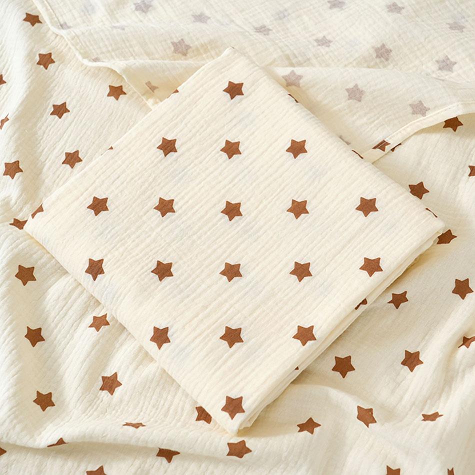 100x100cm Newborn Baby Shower Wrap Toddler Kids Cartoon Bear Double Layer Gauze Bath Towel Soft Quick Drying for Spring Autumn